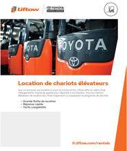 Load image into Gallery viewer, Liftow Service &amp; Rental Flyer (French, 100&#39;s)

