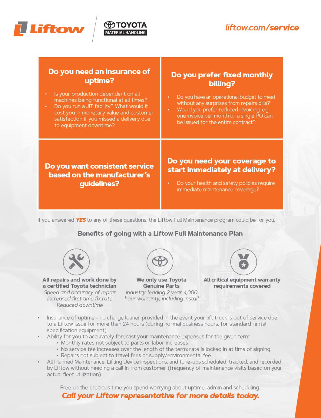 Liftow.com/service Flyer (English, 25's)