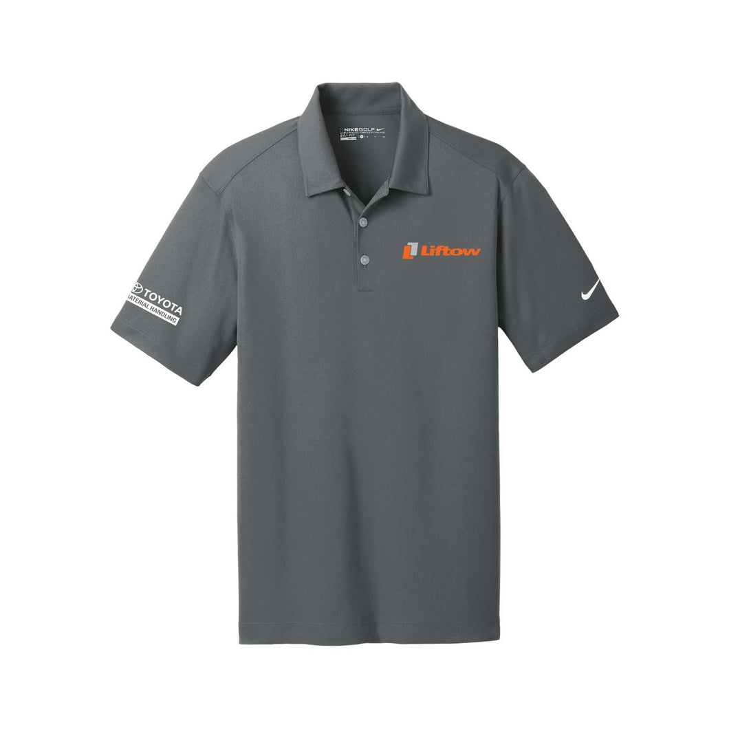 Men's Nike Polo Shirt (Anthracite Grey with ORANGE Liftow Logo)