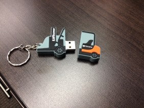 Forklift USB Keychains (Liftow Logo, 4GB)