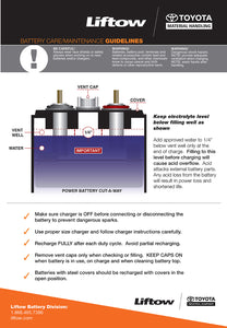 Battery Care Maintenance Guidelines Poster